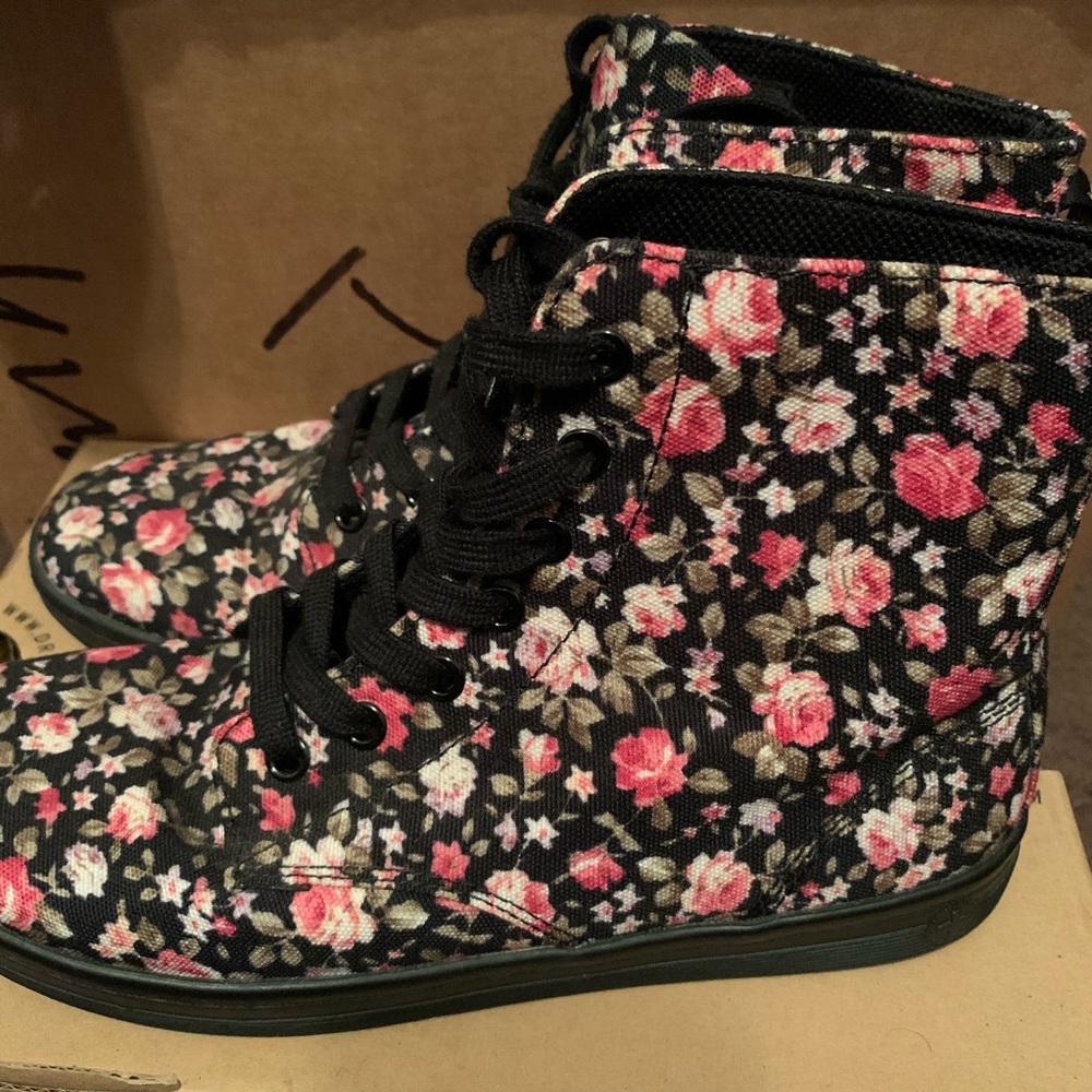 Dr. Martens Floral Canvas Shoes